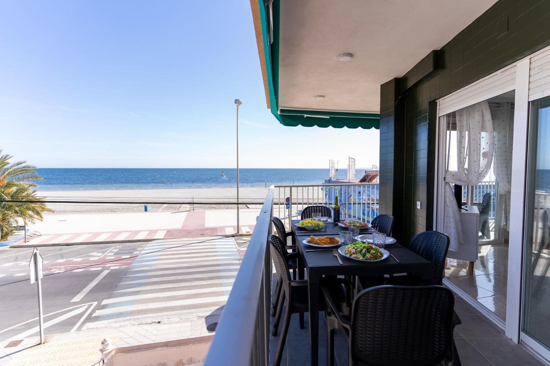 Rentafive Primera Linea Terraza Reformado Santa Pola Extérieur photo
